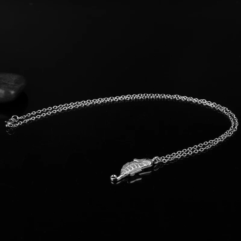 Блестящее ожерелье морской конек светящееся в темноте подвеска-цепочка ошейник