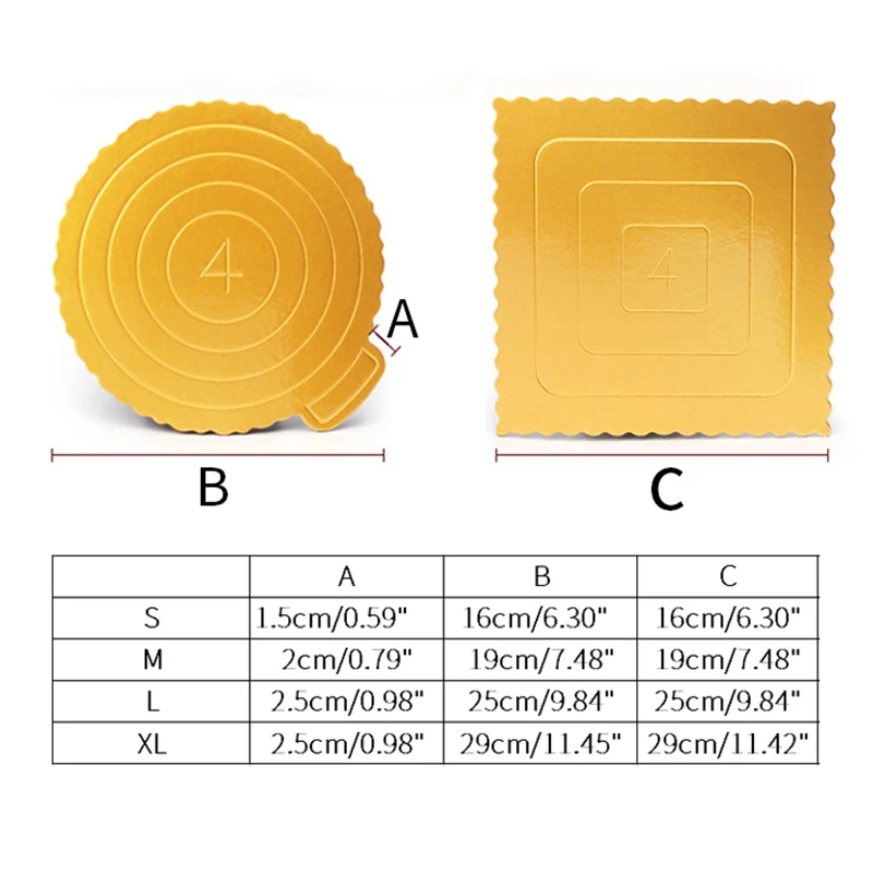 10 шт. практичная круглая квадратная форма для выпечки картонные коробки тортов