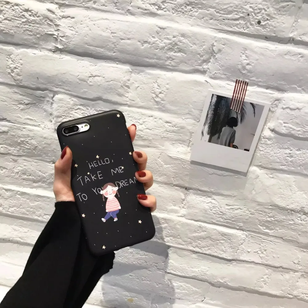 Чехол для iPhone 6 Hello Take Me To You Dream Cute Little Girls Planet Walk мягкий TPU чехол S PLUS 7 8 |