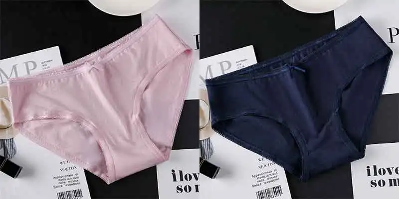 pink navy BZEL, новинка, сексуальные женские трусики, низкая талия, женские хлопковые трусы, удобное дышащее нижнее белье, бесшовные качественные трусы, Прямая поставка - Цвет: pink navy