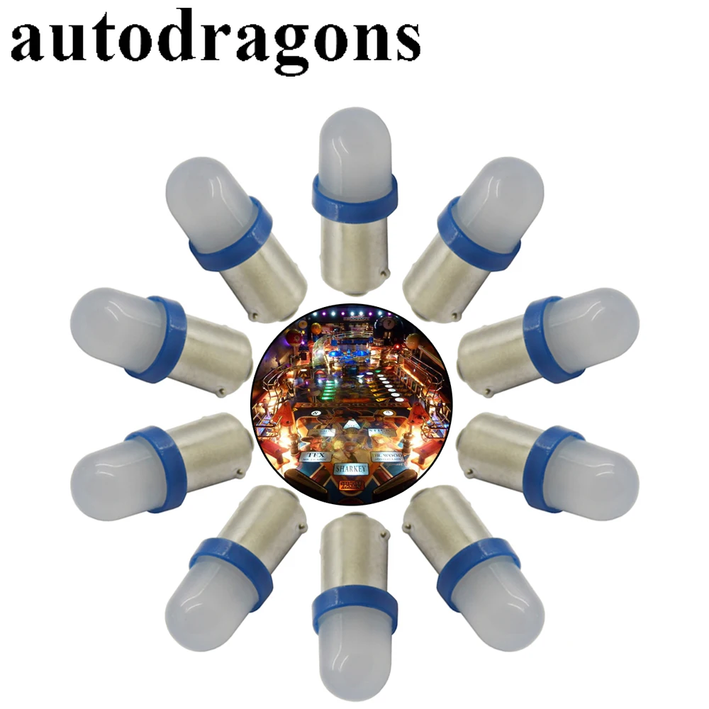 Autodragon 20 шт. BA9S байонетная основа № 44 #47 #1847 AC 6 3 В матовая машина для пинбола