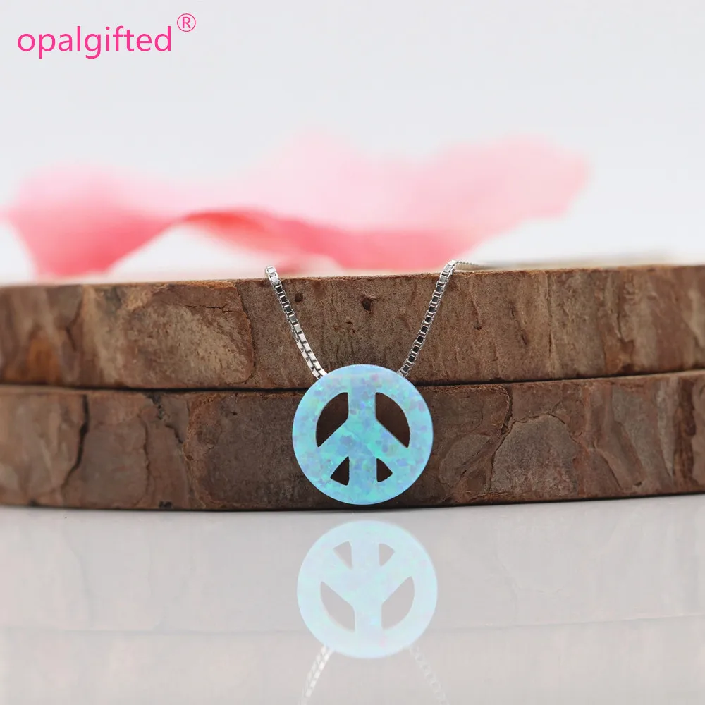 1 шт. Бесплатная доставка оп72 мятно зеленый опал кулон синтетический знак мира