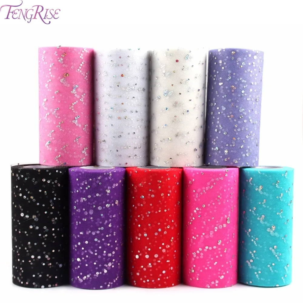 FENGRISE блестящая искусственная юбка диагональ 6 дюймов Размер 10 25 ярдов