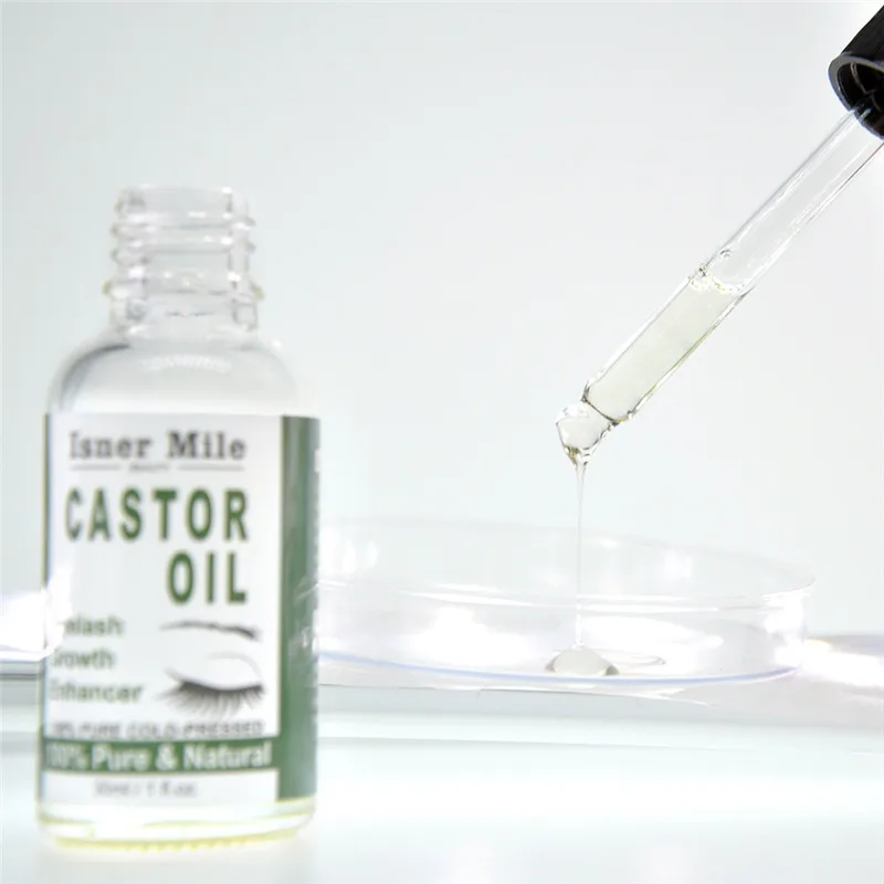 Волосы для бровей ресницы натуральные касторовое масло растет густой