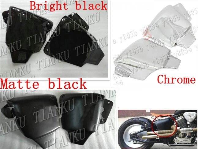 Металлическая Боковая Крышка батарейного отсека для мотоцикла HONDA Steed VLX400 VLX 600 STEED