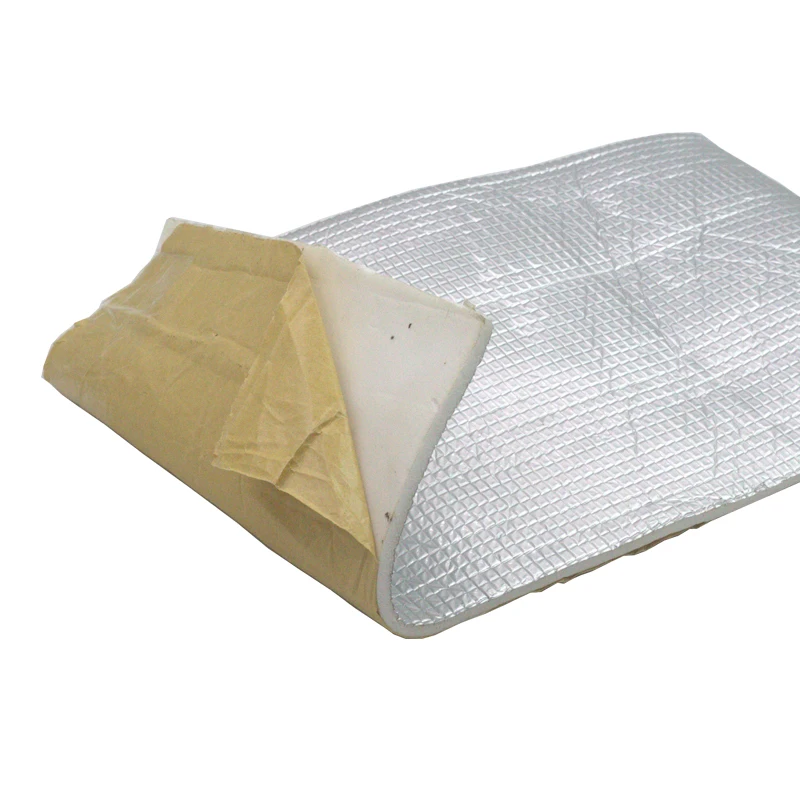 Cawanerl 48&quot X 40&quot Car Heat Shield Sound Insulation Proof Mat Deadening Deadener Anti Noise For Firewall Door Hood Ceiling Trunk |