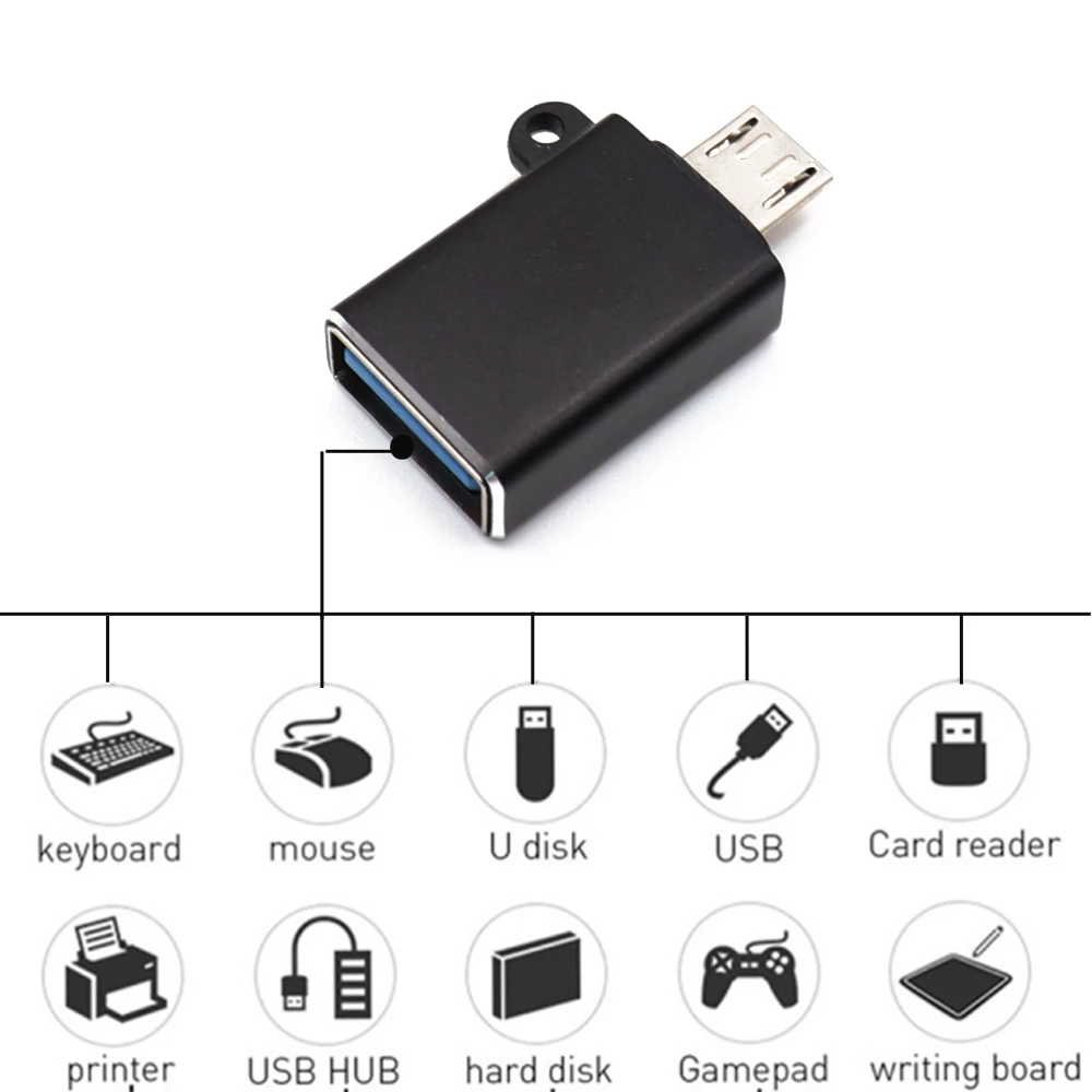 Кабель OTG с Micro USB папа на 2 0 мама|Переходники и адаптеры| |