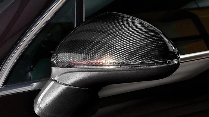 Для Porsche Cayenne 2011 2012 2013 2014 Настоящее углеродное волокно заднего вида крышка зеркала