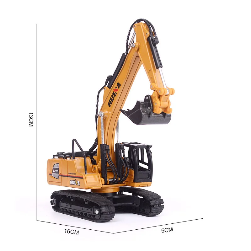 no package Excavator HUINA 1: 60 самосвал экскаватор колесный погрузчик литая металлическая модель строительная техника Игрушки для мальчиков подарок на день рождения коллекция автомобилей - Цвет: no package Excavator