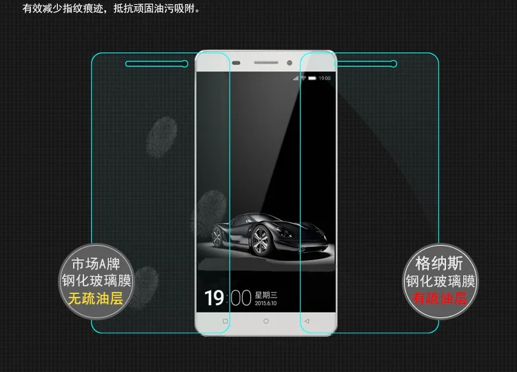 Sundigit нанометр 9 H 0.26 мм для ZTE Nubia Z7 Макс закаленное Стекло Экран протектор Защитная