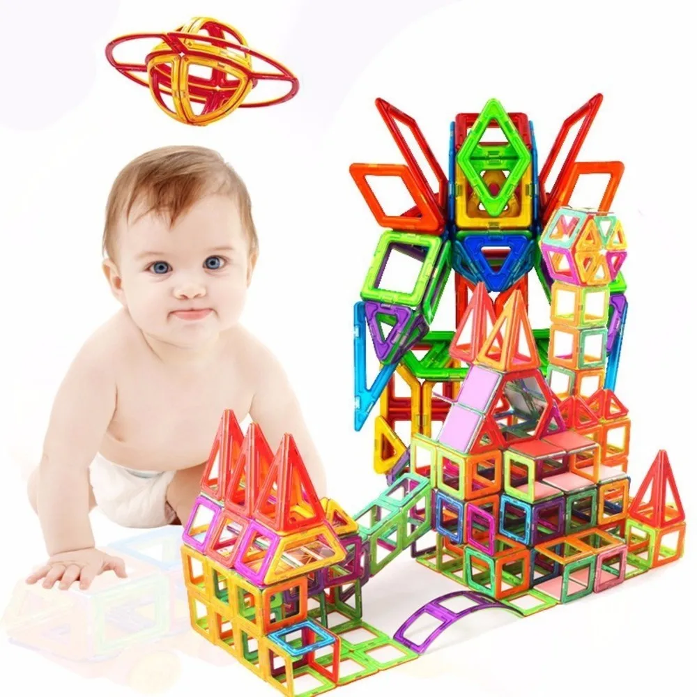 KACUU 298 шт. Мини Магнитный конструктор Construction Set модель и строительство игрушки DIY