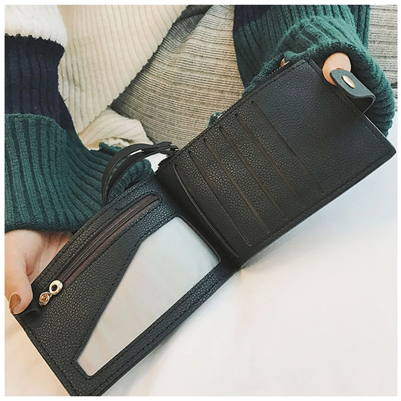 

Fashion Multi-function Wallet For Women Pu +polyester Credit Card Coin Holder Money Purses Wallets Multifunctional Female Purse