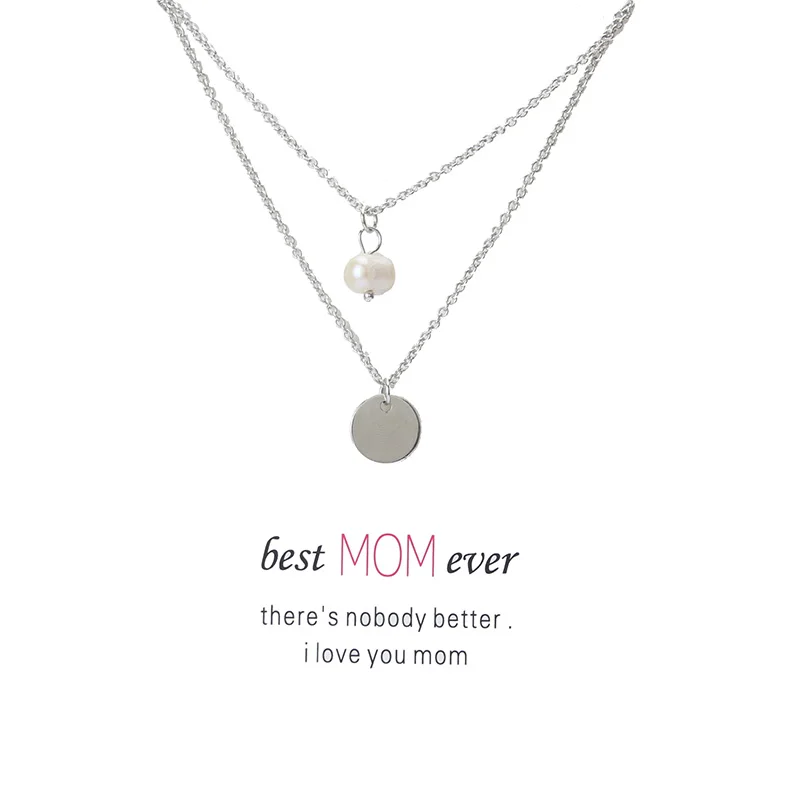 Wish Card 1 шт. Золотая/серебряная круглая Цепочка пандант ожерелье для женщин