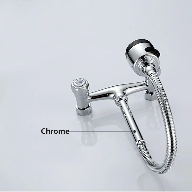 Настенный гибкий кухонный кран с двумя отверстиями смесители для раковины