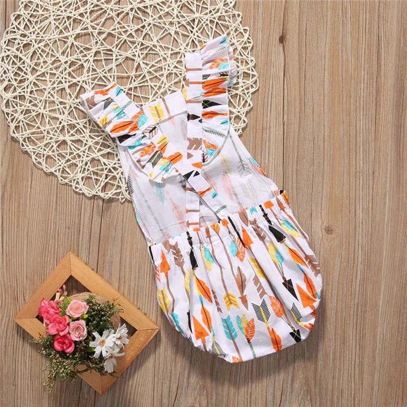 Newborn Toddler Infant Baby Girl Jumpsuit Bodysuit Outfit Sunsuit Clothes | Мать и ребенок