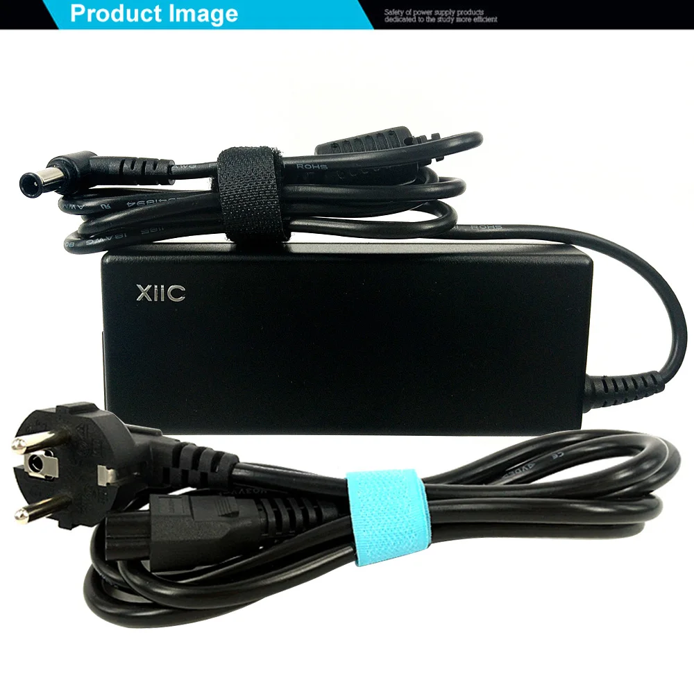 XiiC 19,5 V 4.7A AC зарядное устройство для ноутбука адаптер для sony VAIO PCG VGP VGN VGA VPC lcd tv Series 90 Вт 6,5*4,4 мм с кабелем питания