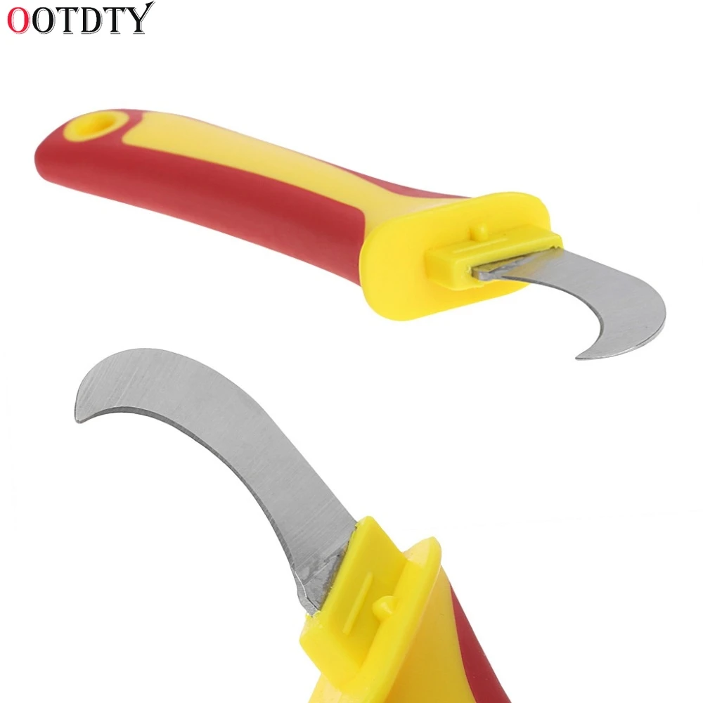 1 Pc Electrician Knife Cutting Off Tool Repairing Hook Plastic Handle Hand Tools | Инструменты