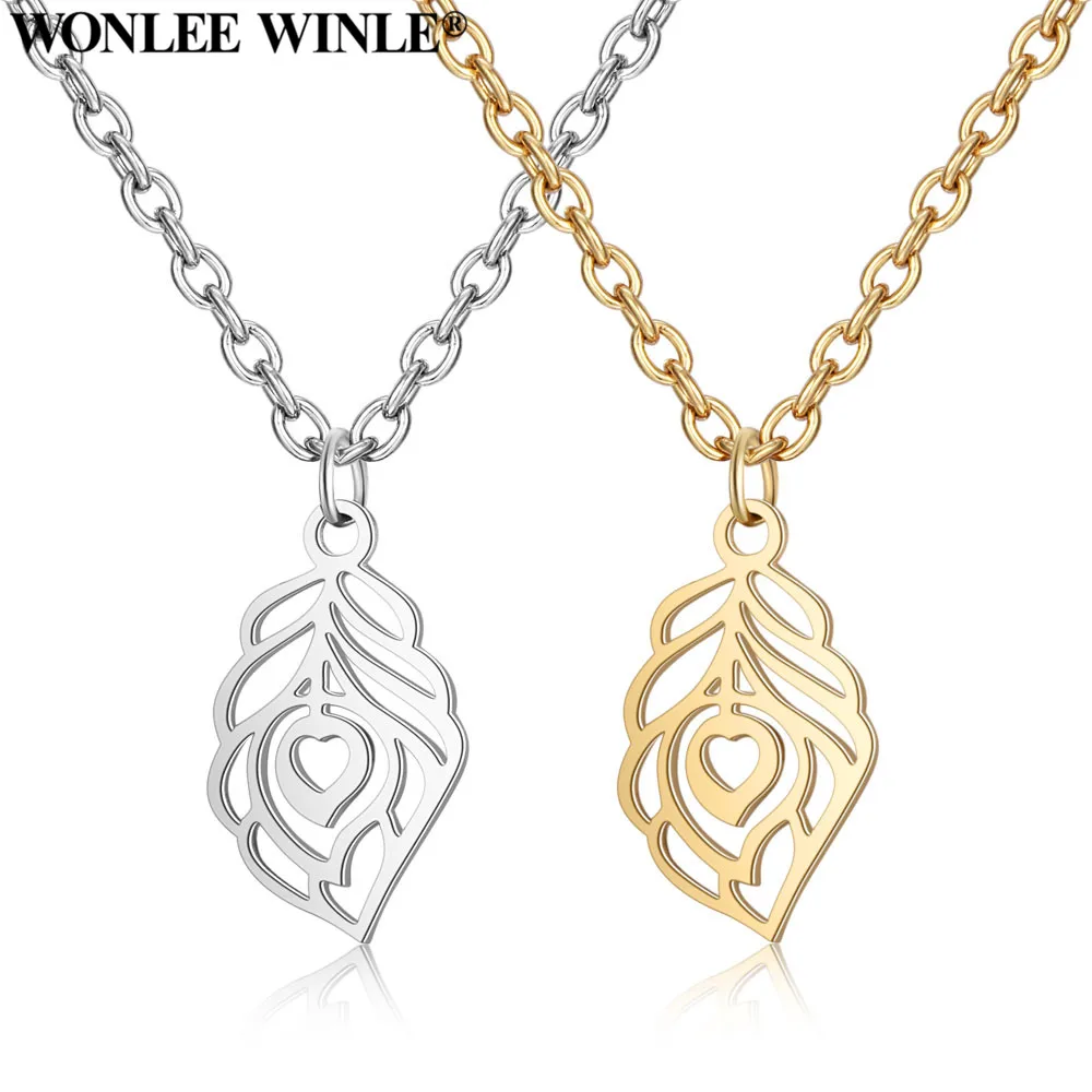 Wonlee Winle 316l из нержавеющей стали Золотая Детская Подвеска с изображением птицы в
