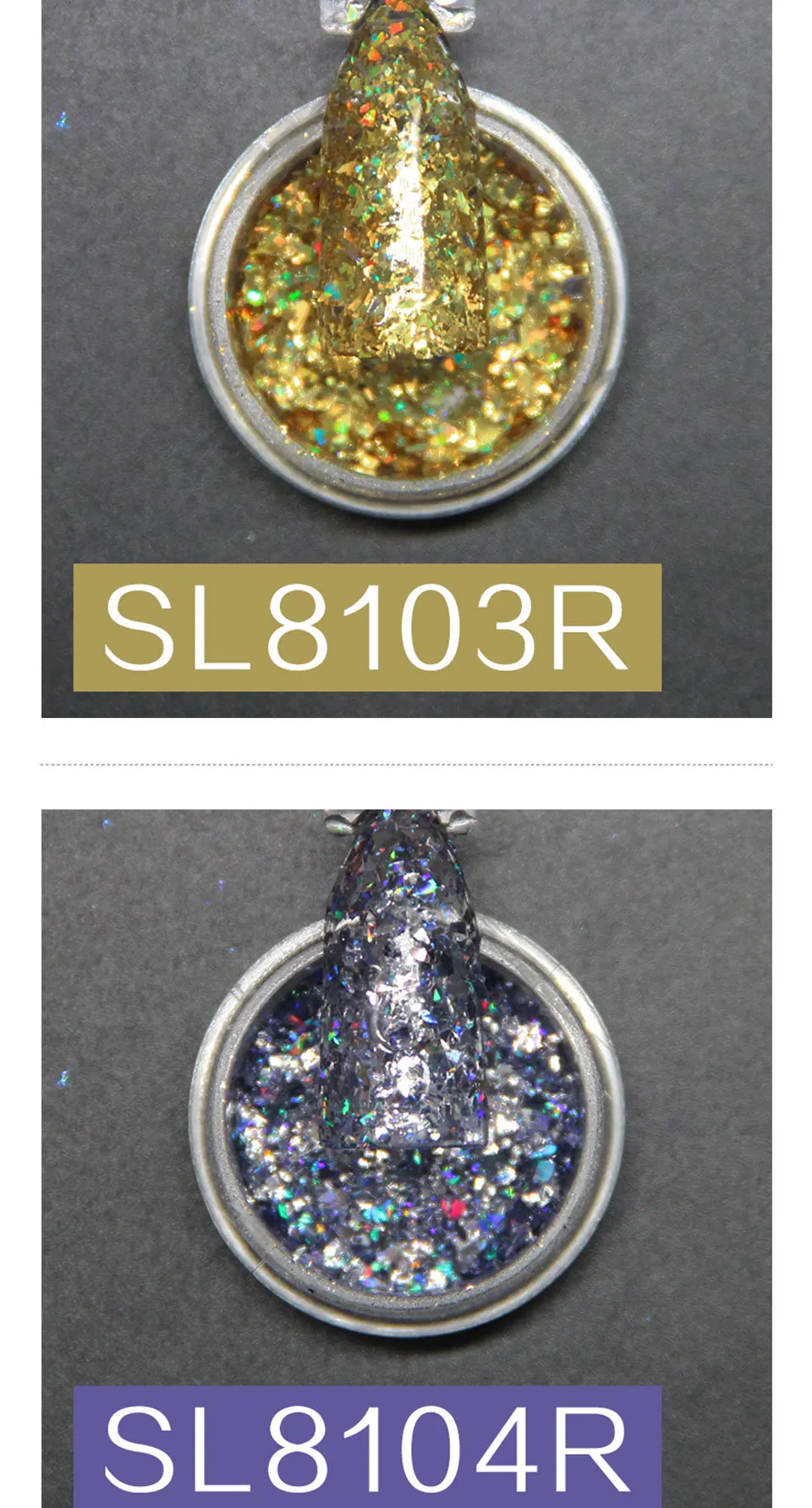 Huration Nail Art Holographic Mirror Nail Glitter Effect Chrome Powder 12 Color Gold Silver Sponge Stick DIY Decoration Tool Set