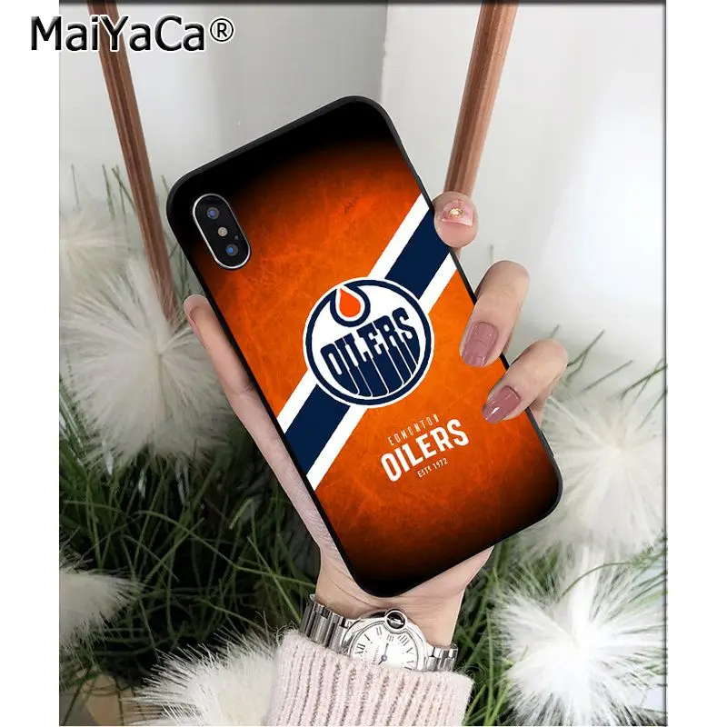 MaiYaCa Edmonton Oilers клиент высокое качество чехол для телефона для Apple iPhone 8 7 6 6S Plus X XS MAX 5 5S SE XR Чехол для мобильного телефона s - Цвет: A11