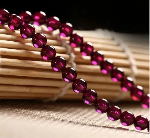 ddh001429 genuine Purple Stone garnet lady necklace natural chain pendant bead 28% Discount | Украшения и аксессуары