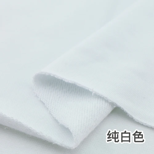White Плотная трикотажная махровая толстовка с капюшоном из хлопка, спортивная одежда - Цвет: White