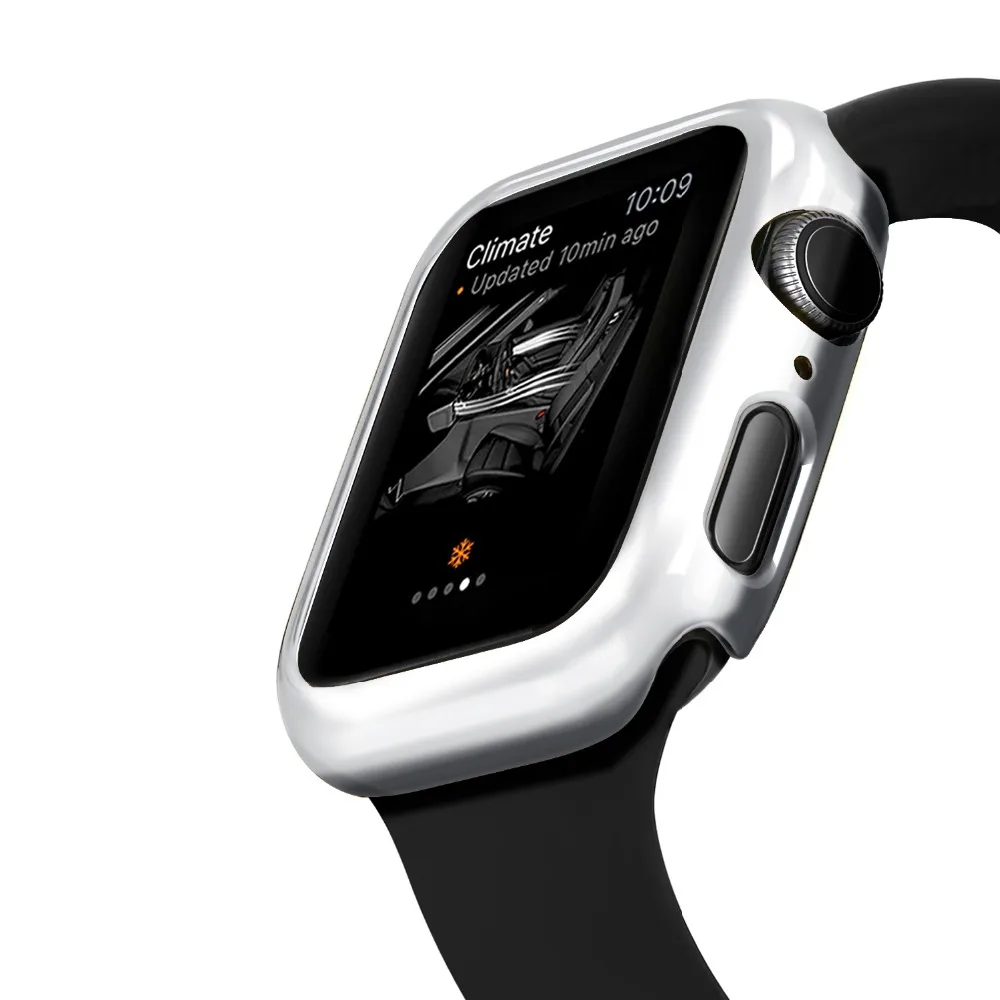 Жесткий чехол для Apple Watch Series 4 44 мм 40 мм Розовый Золотой корпус часов для Iwatch защитное Плакирование оболочки