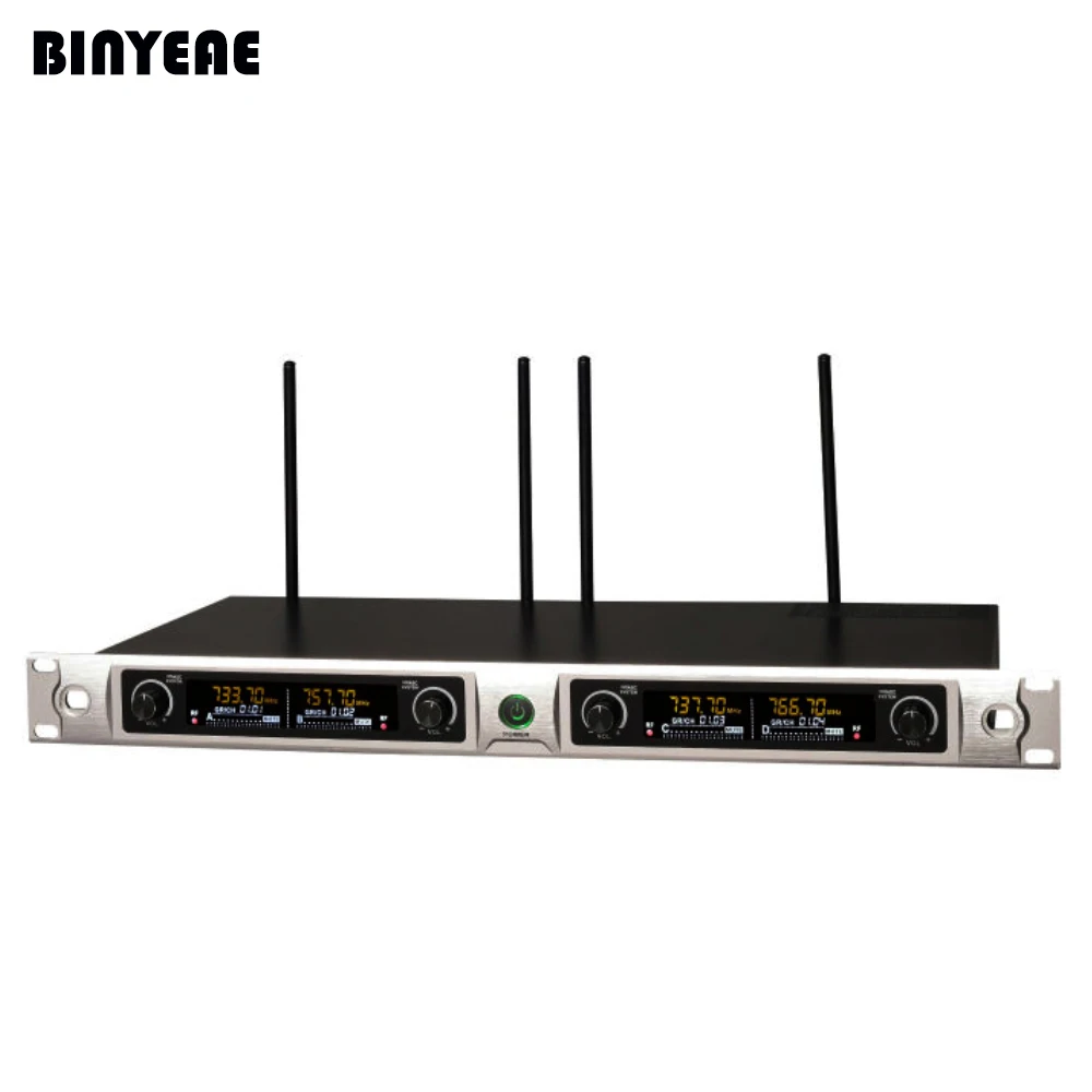 Baineae TY-008H профессиональная четырехканальная динамическая UHF Беспроводная
