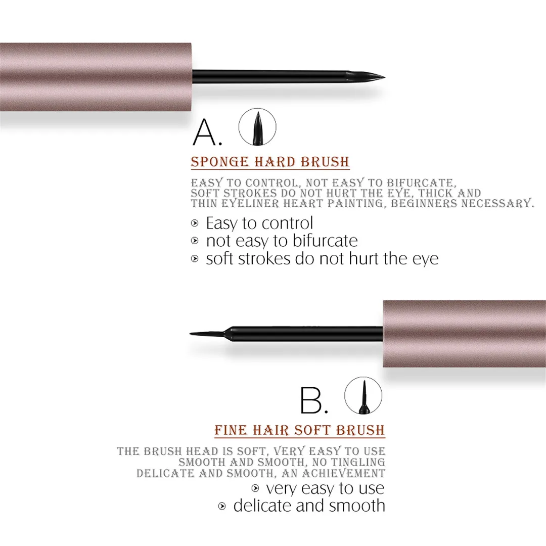 GIVENONE Для женщин Профессиональная жидкая подводка Pen Черный Красота Cat Стиль 24