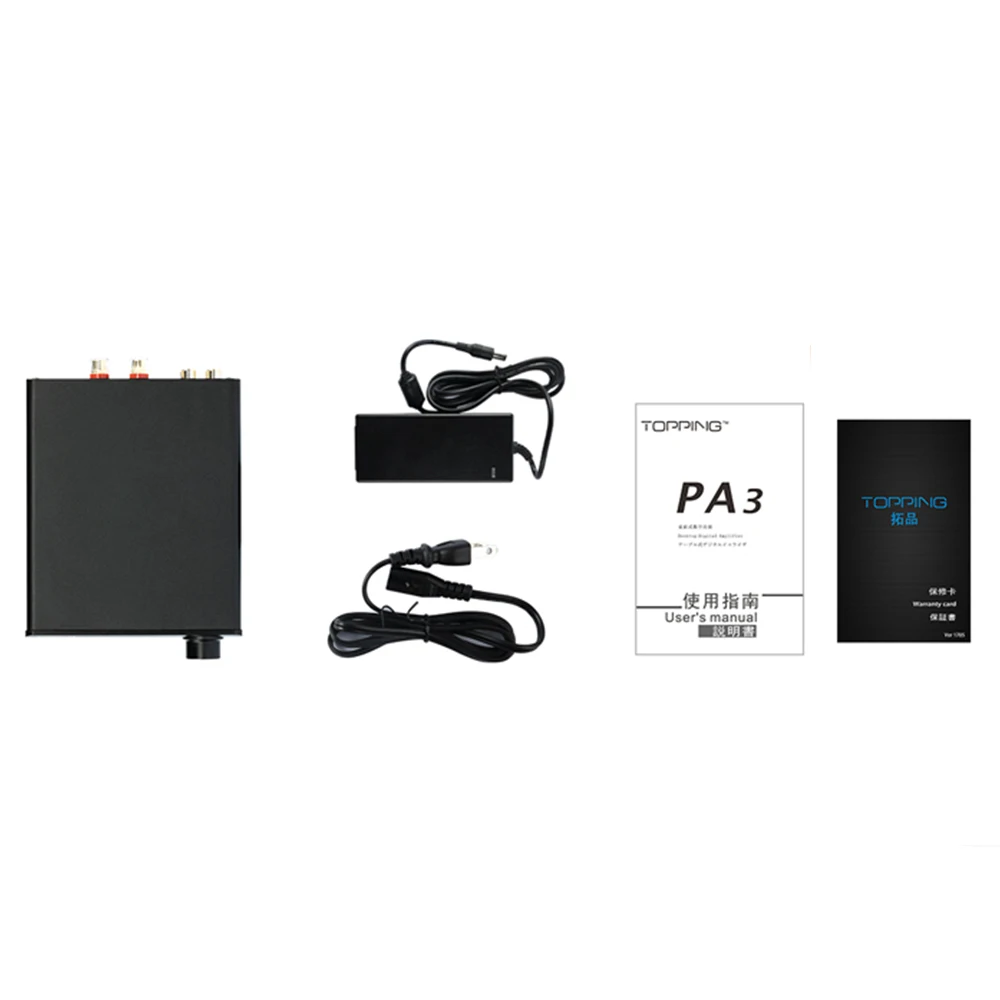 TOPPING PA3 Настольный усилитель HiFi аудио TDA7498E цифровой мощности 80 Вт|digital amplifier|amplificador
