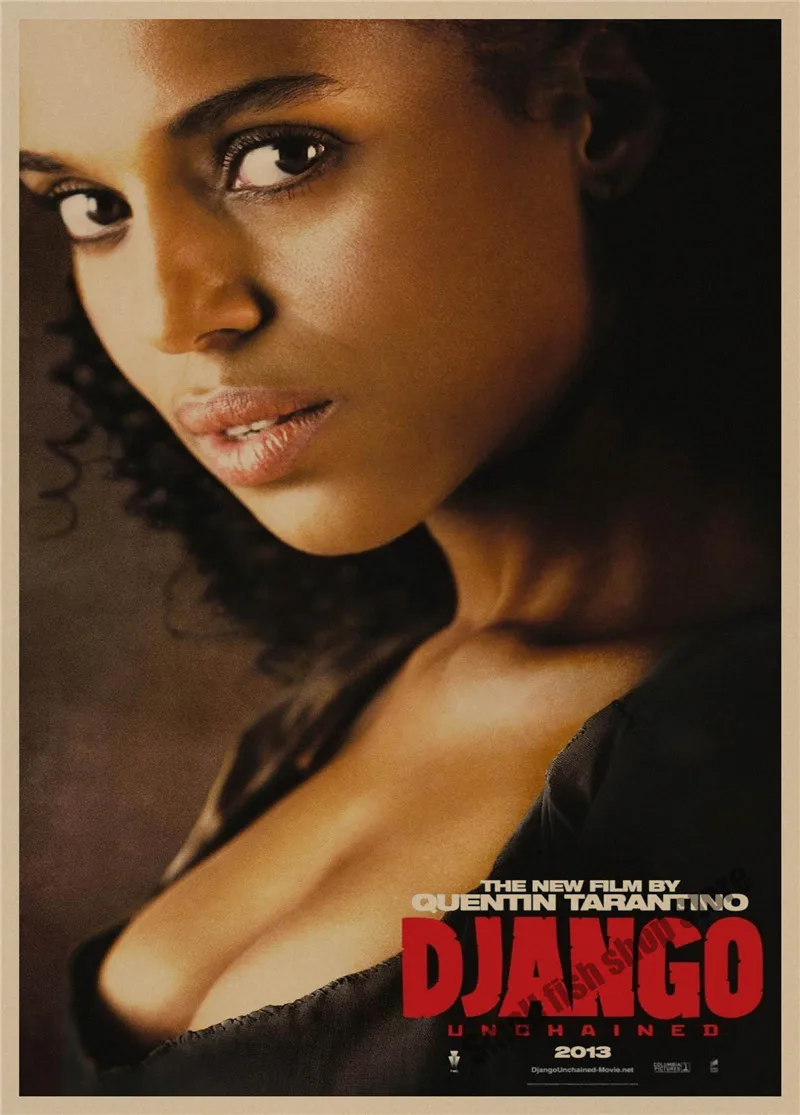 Django Unchained Квентин Тарантино ретро плакат, крафт-бумага, бумага для бара, кафе, домашний Декор, живопись, наклейка на стену