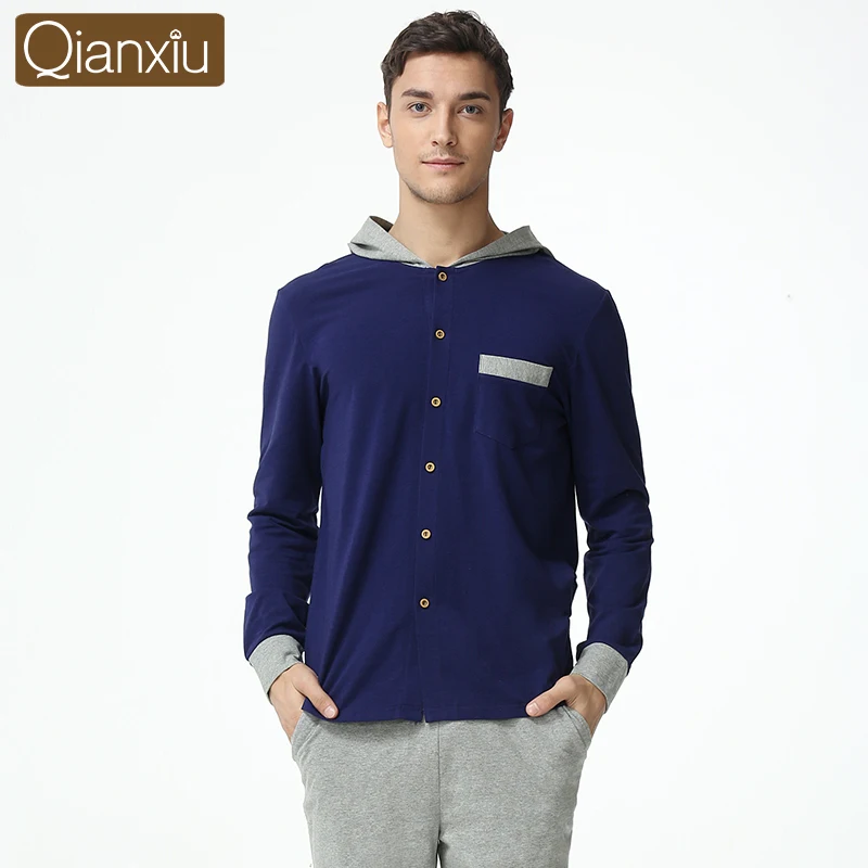 Весенние пижамы больших размеров для пар повседневные наборы пижам мужчин