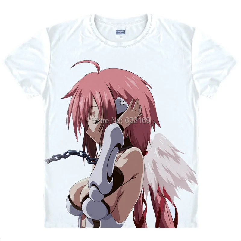 Japanese Heaven's Lost Property anime t-shirt Ikaros Astraea cotton shirt Cosplay christmas Costumes clothing | Мужская одежда