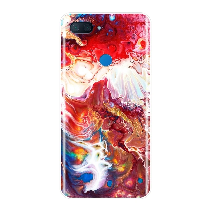 Задняя крышка из ТПУ Для Xiaomi Mi A1 A2 Lite 8 SE Mi5 Mi6 Mi8 мраморный силиконовый чехол для