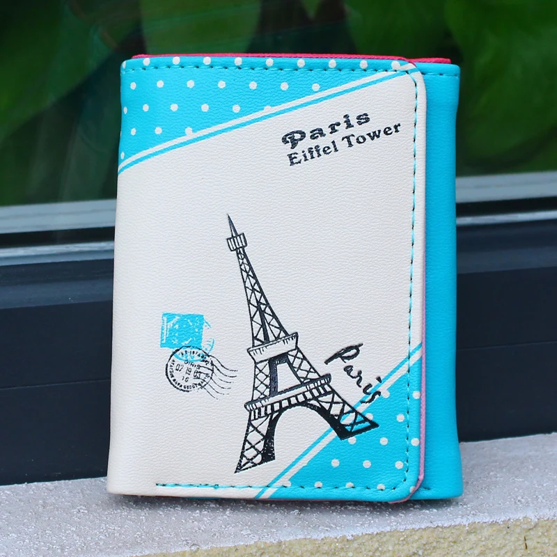 Короткий кошелек для монет клатч девушек женские кошельки Дамские из