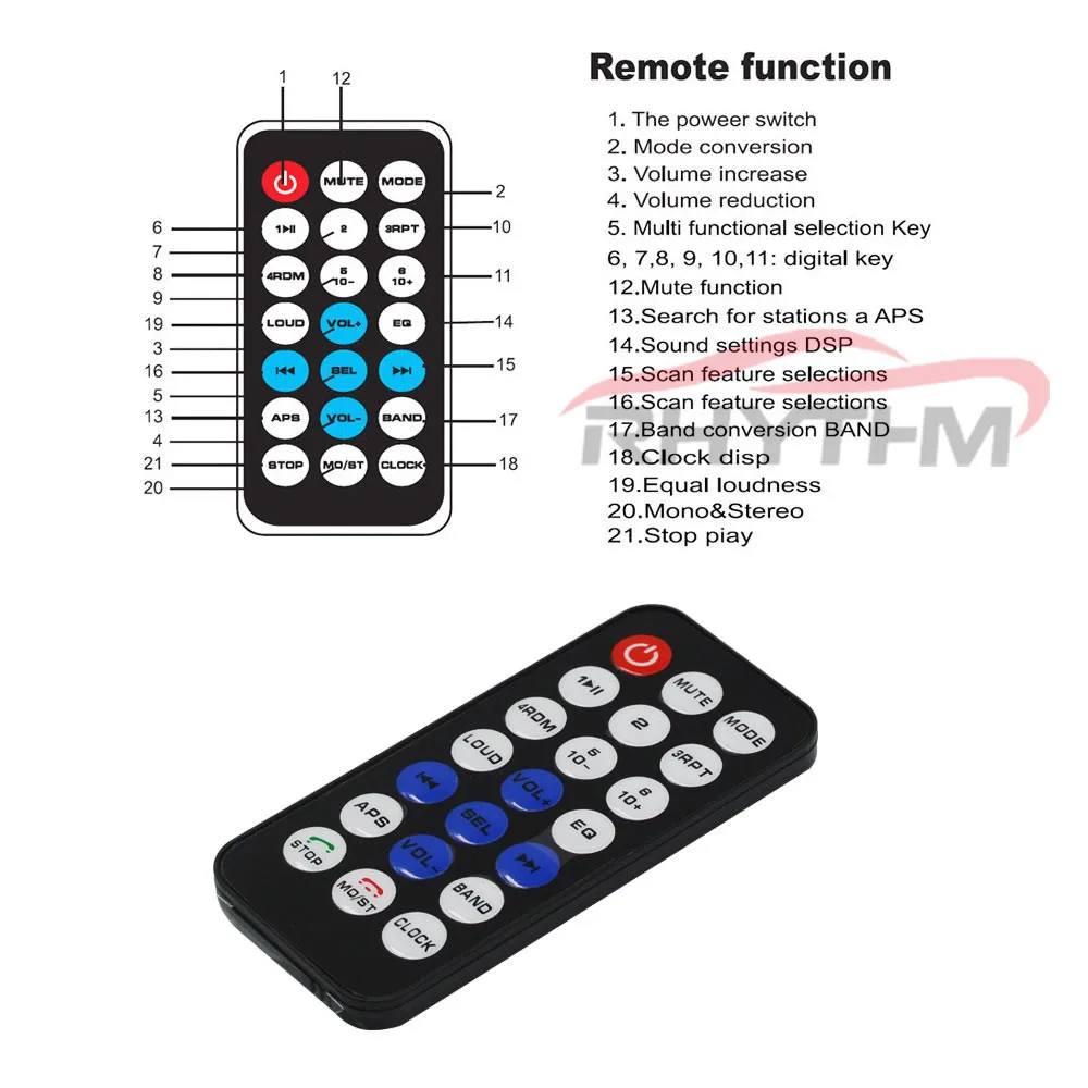 Авто радио автомобиля 12 V Bluetooth V2.0 автомобильный стерео в-тире 1 Din FM Aux Вход