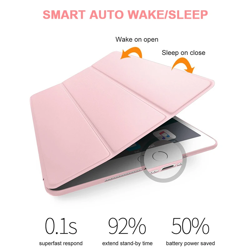 Роскошный Ультратонкий Магнитный умный флип-чехол из искусственной кожи с