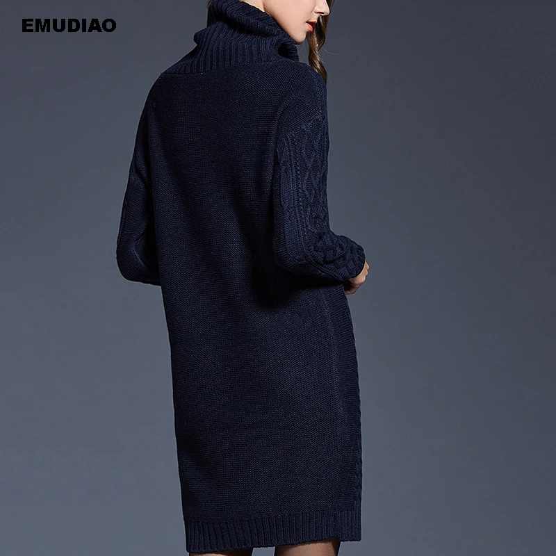 Plus Size Knitted Turtleneck Sweaters Women Solid Long Sleeve Pullover Vestido Autumn Winter 2019 Casual Knitting Female Clothes | Женская