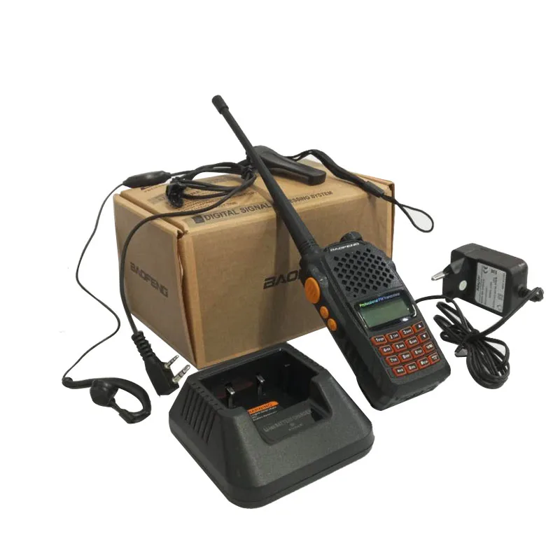 Портативная рация CTCSS DCS baofeng UV 6R 7 Вт UHF & VHF 1800 мАч CB радио 5R усовершенствованная
