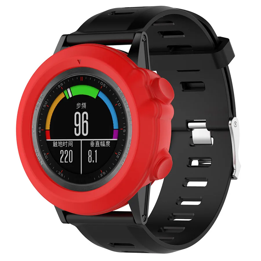 Тонкий силиконовый чехол защитный чехол для Garmin Fenix 3/3HR/3 Sapphire/Quaitx 3/Tactix Bravo Смарт-часы резиновый мягкий чехол - Цвет ремешка: Red