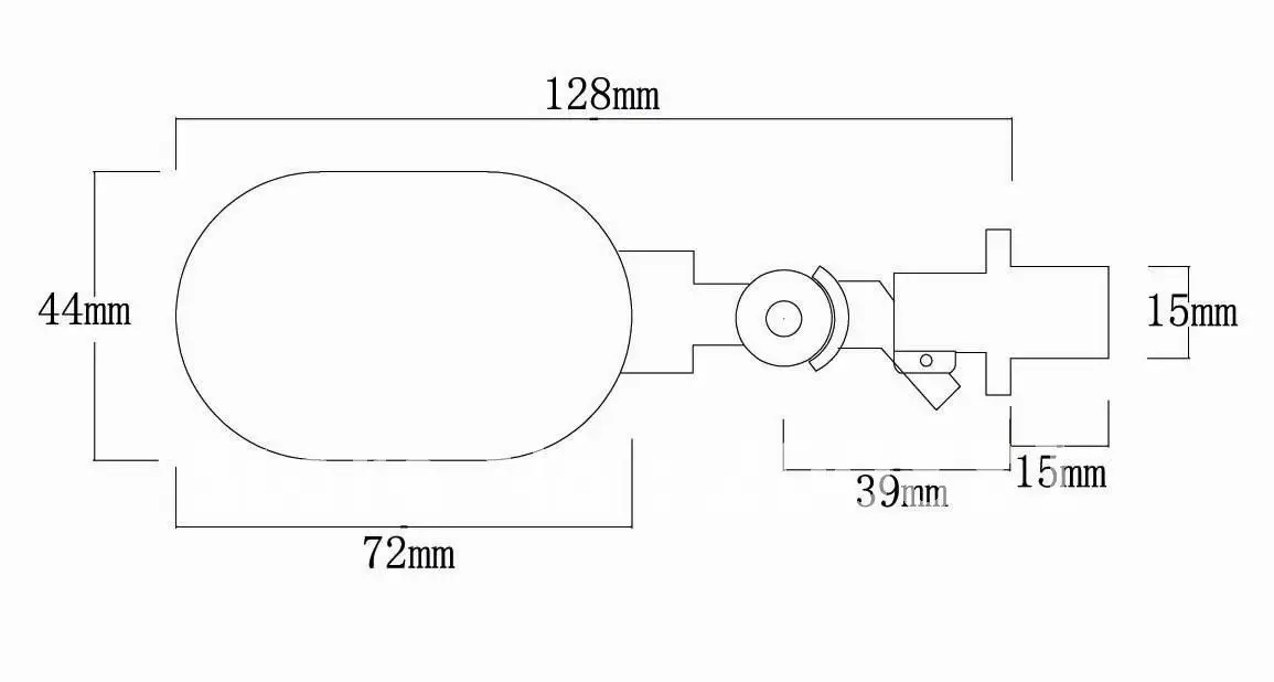 Маленький поплавковый клапан 3/8 дюйма для дозатора воды шаровой резервуара
