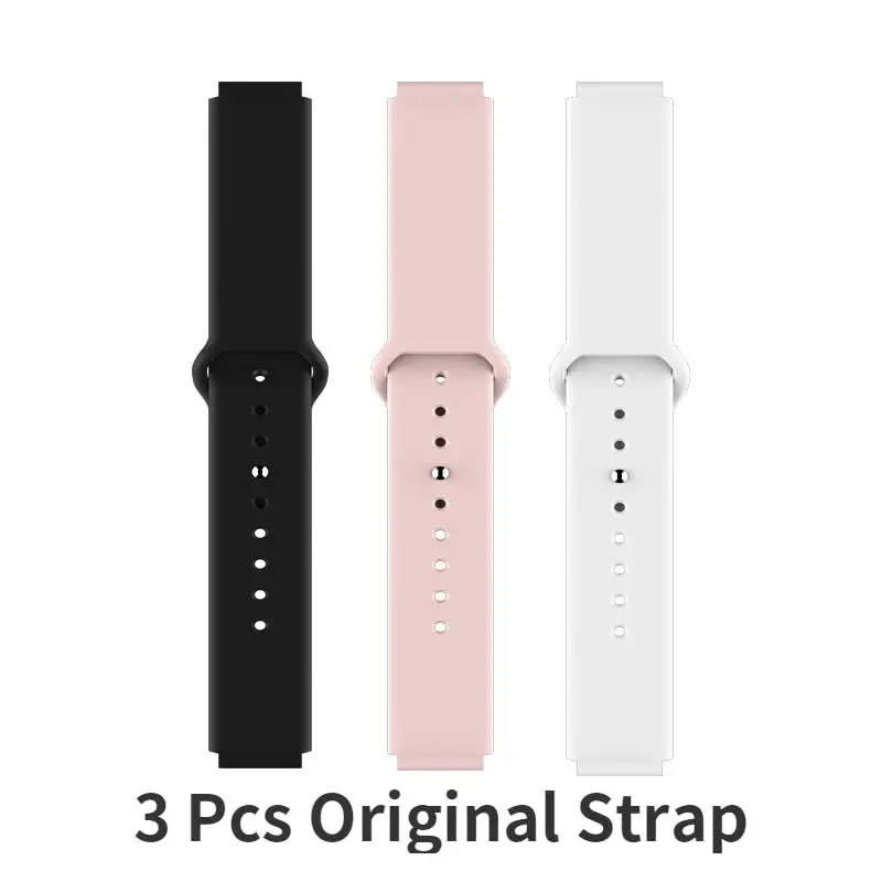 3 Pcs Original Strap Оригинальные B57 Смарт часы спортивные трекер сердечного ритма сообщения напоминать часы удаленно фотографировать Bluetooth браслет для Android IOS - Цвет: 3 Pcs Original Strap