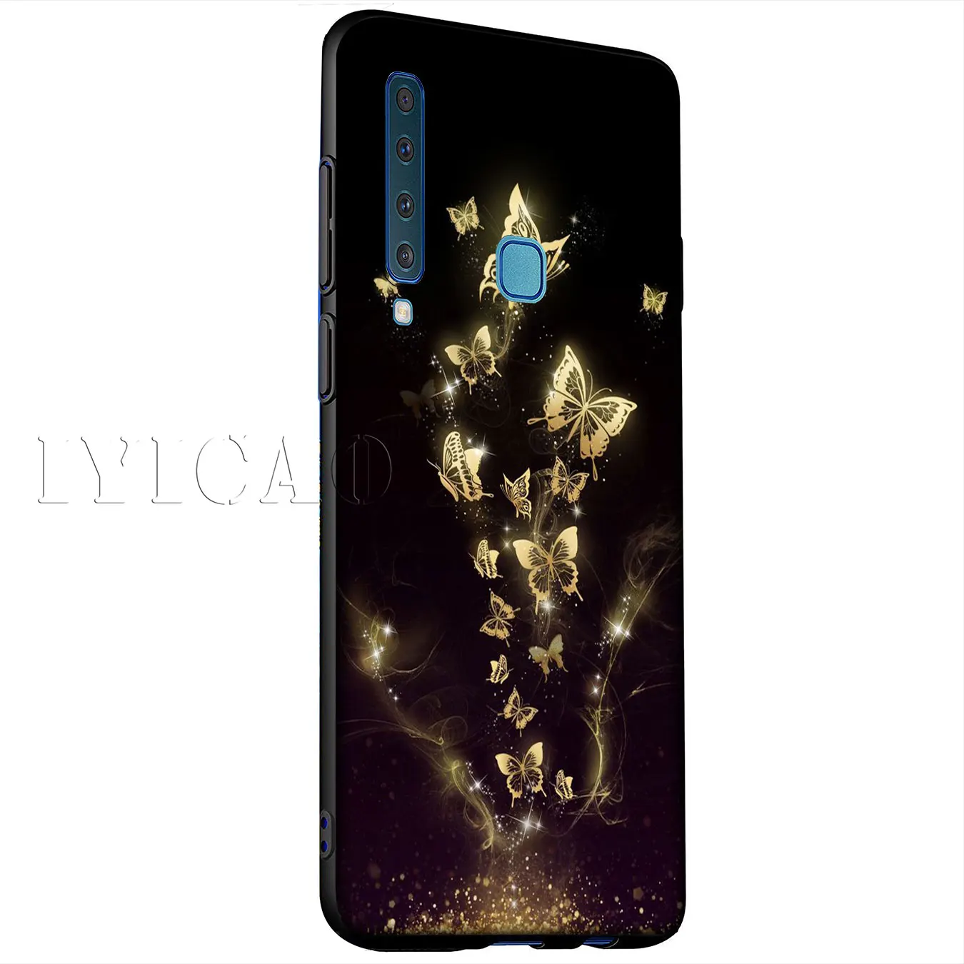 IYICAO красивая бабочка цветок Мягкий силиконовый чехол для samsung Galaxy A6 плюс A9 A8 A7 2018 A3