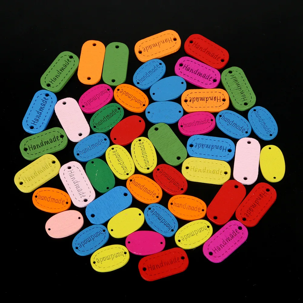 Деревянные пуговицы аксессуары для шитья ручная работа овальные двойные