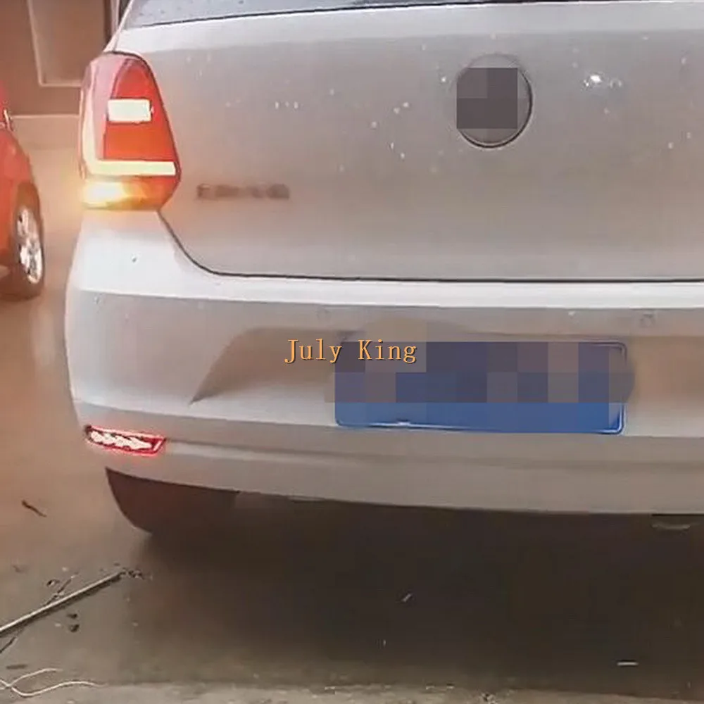 July King светодиодный тормозной светильник s Чехол для Volkswagen Polo Хэтчбек-18, ночной DRL тормозной светильник, фонарь указателей поворота, светильник s, Btype