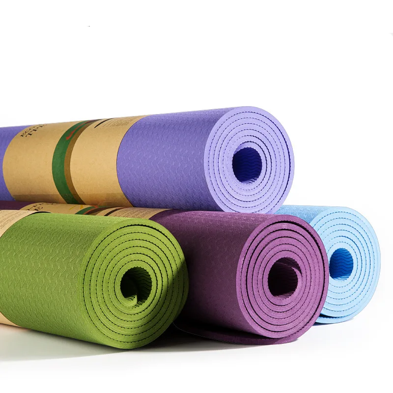 JUFIT 1830*610*6 мм TPE коврик для йоги, спортивные коврики для фитнеса, тренажерного зала, Экологический Безвкусный коврик для начинающих