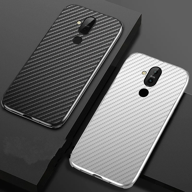Чехол для Nokia 8,1 7,1 6,1 5,1 Plus металлический алюминиевый бампер рамка чехол из углеродного волокна для Nokia X7 X6 X5 чехол