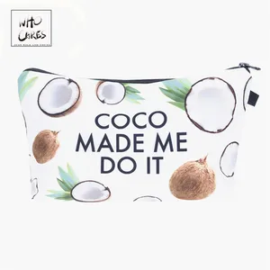 Who Cares Кокосовая 3D сумка для макияжа, косметичка для путешествий, женская сумка, косметичка