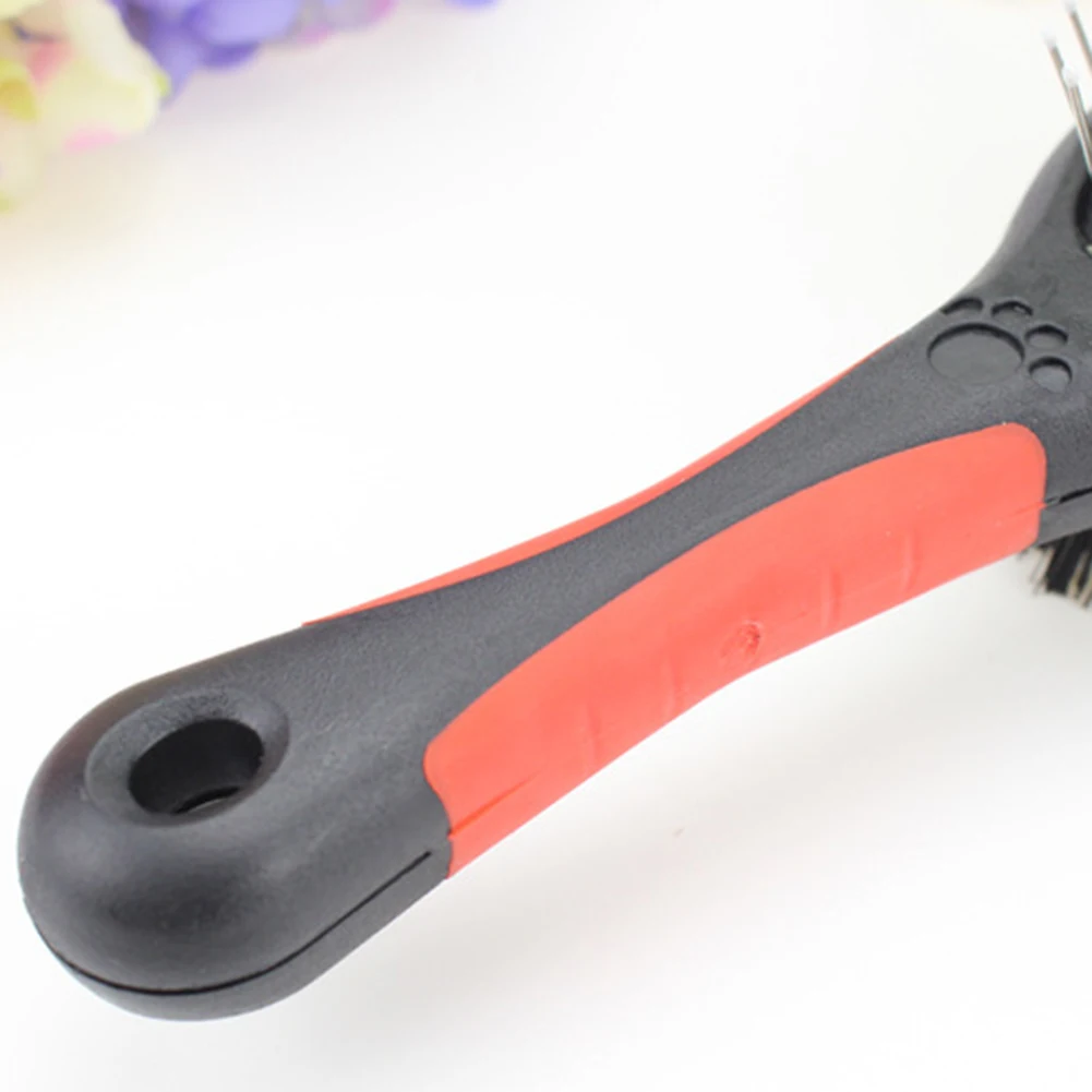 Двухсторонний длинный короткий гребень для кошек собак щенков домашних животных