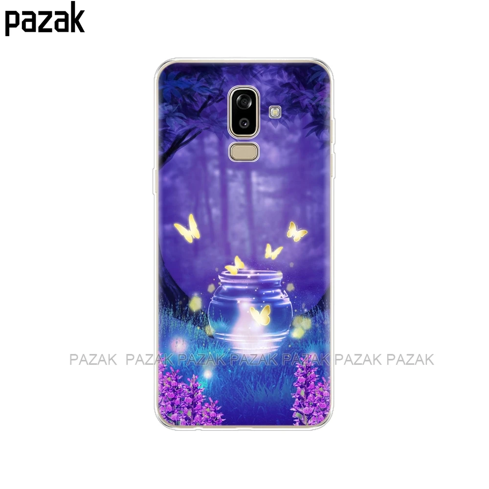 52239 Чехол для samsung Galaxy J8 чехол силиконовый чехол для samsung Galaxy J8 J810 чехол с черным принтом - Цвет: 52239
